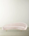 Jonathan Adler Ether Curved Sofa In Pink
