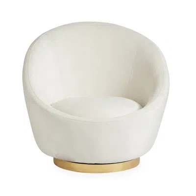 Jonathan Adler Ether Swivel Chair In White