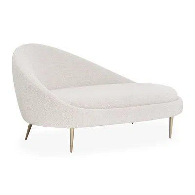 Jonathan Adler Ether Upholstered Chaise Lounge In Olympus Oatmeal