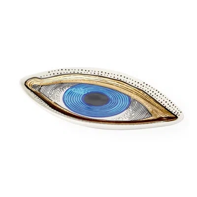Jonathan Adler Eye Trinket Tray In Blue