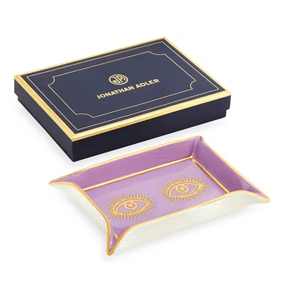 Jonathan Adler Eyes Valet Tray In Purple