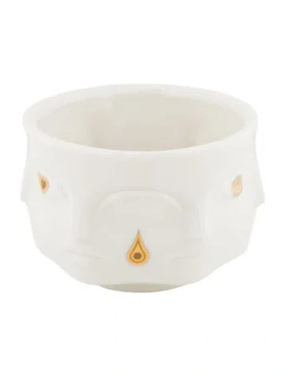 Pre-owned Jonathan Adler Face Bowl In White
