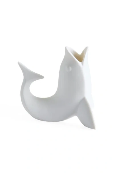 Jonathan Adler Fish Bud Vase In White