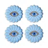 Jonathan Adler Fleur Canape Plate Set In Blue
