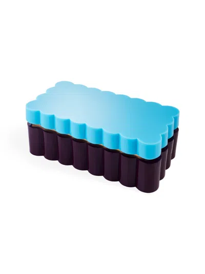 Jonathan Adler Fleur Large Box In Blue