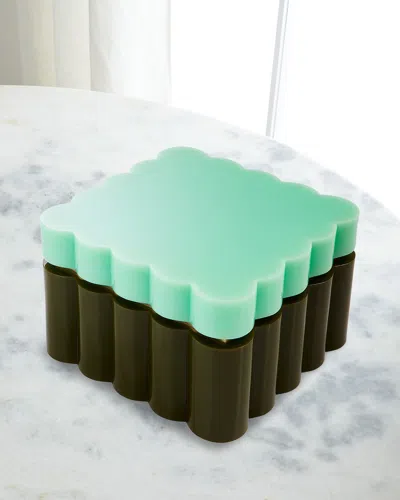 Jonathan Adler Medium Fleur Acrylic Box In Multicolor