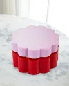 Jonathan Adler Fleur Small Acrylic Box In Pink/red