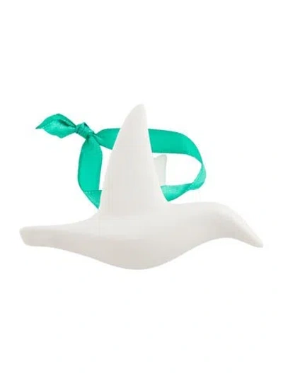 Pre-owned Jonathan Adler Flying Dove Ornament In White