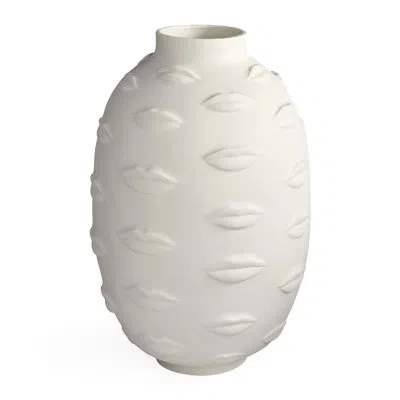 Jonathan Adler Gala Giant Round Vase In White