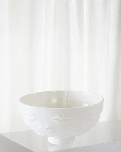 JONATHAN ADLER GALA LIPS WHITE BOWL