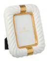 Jonathan Adler Geneva 4x6 Frame In White