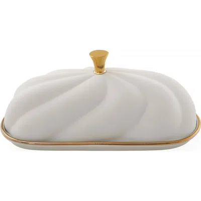 Jonathan Adler Geneva Butter Dish In Multi