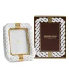 Jonathan Adler Geneva Photo Frame, 5" X 7" In White
