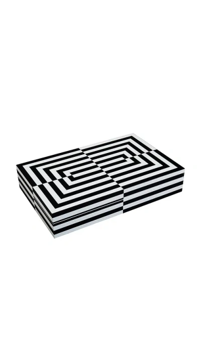 Jonathan Adler Geneva Medium Box In Black
