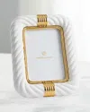 Jonathan Adler Twisted-rope Gold-tone Picture Frame In White