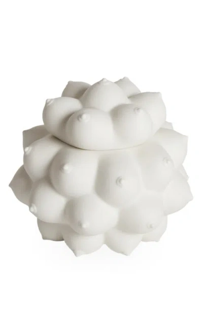 Jonathan Adler Georgia Orb Decorative Box In White