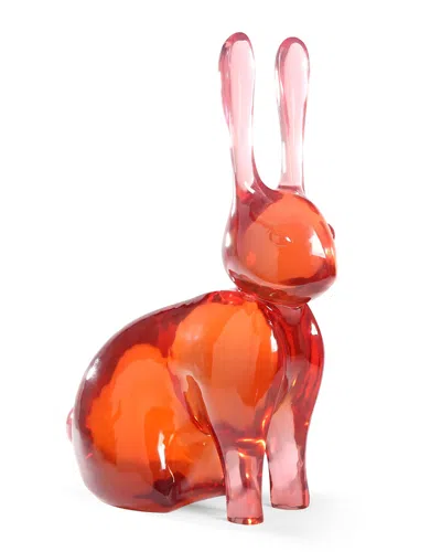 Jonathan Adler Giant Acrylic Rabbit In Red