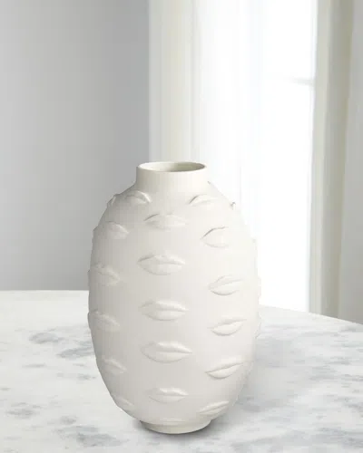 Jonathan Adler Giant Gala Round Vase - 14" In White