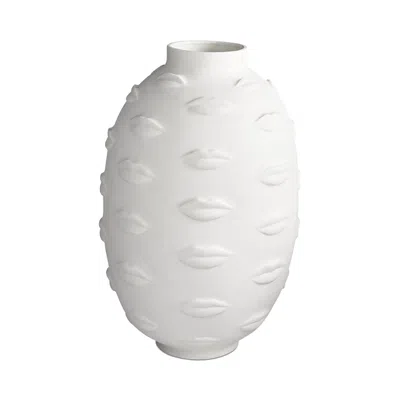 Jonathan Adler Giant Gala Round Vase In White