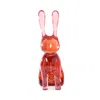 Jonathan Adler Acrylic Rabbit Sculpture In Red