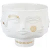 Jonathan Adler Gilded Dora Maar Decorative Bowl In Gold/white