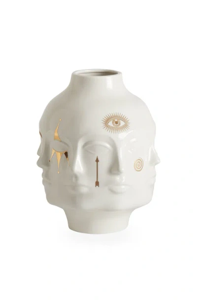 Jonathan Adler Gilded Dora Maar Vase In Multi