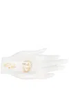 Jonathan Adler Gilded Eve Fruit Bowl In White