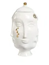Jonathan Adler Gilded Frida Urn In White