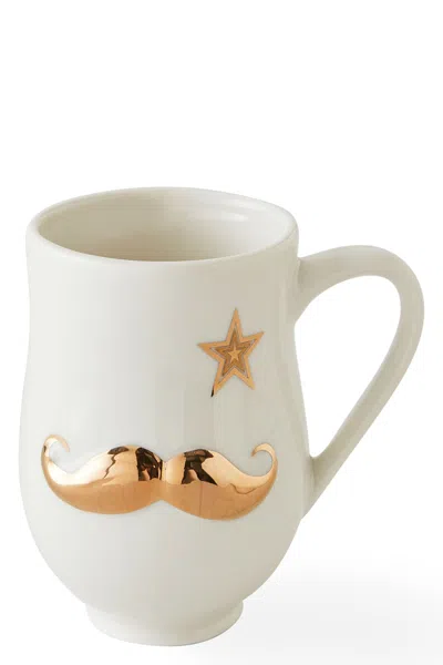 Jonathan Adler 'gilded Mr. & Mrs.' Cup In White