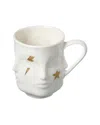 Jonathan Adler Gilded Muse Dora Maar Mug In White