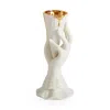 Jonathan Adler Gilded Muse I Scream Vase In White