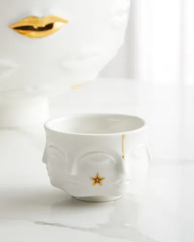 Jonathan Adler Gilded Muse Votive Holder In White