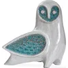 Jonathan Adler Glass Menagerie Barn Owl Sculpture In Multi