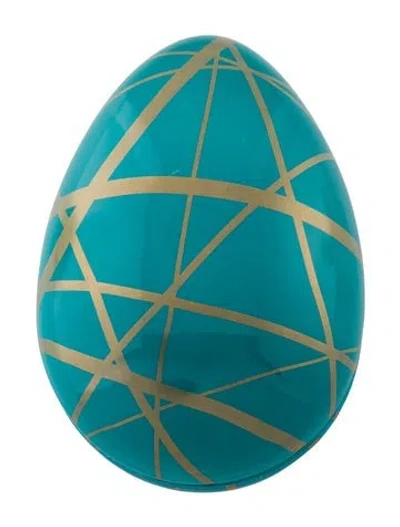 Pre-owned Jonathan Adler Glass Vase In Blue