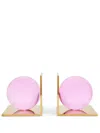 Jonathan Adler Globo Bookend Set In Pink