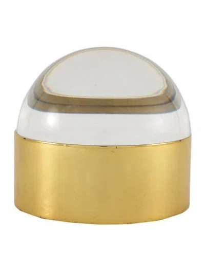 Pre-owned Jonathan Adler Globo Box In Gold