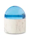 Jonathan Adler Marble Globo Box In Blue