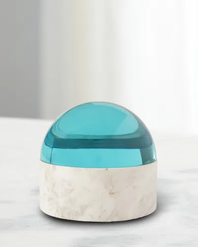 Jonathan Adler Globo Medium Box In Blue