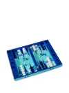 Jonathan Adler Graphic-print Backgammon Set Druggist In Blue