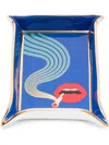 Jonathan Adler Graphic-print Valet Tray In Blau