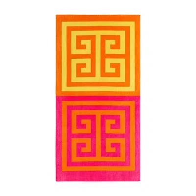 Jonathan Adler Greek Key Beach Towel In Multi