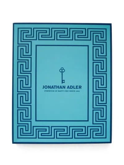 Jonathan Adler Greek Key Picture Frame In Blue