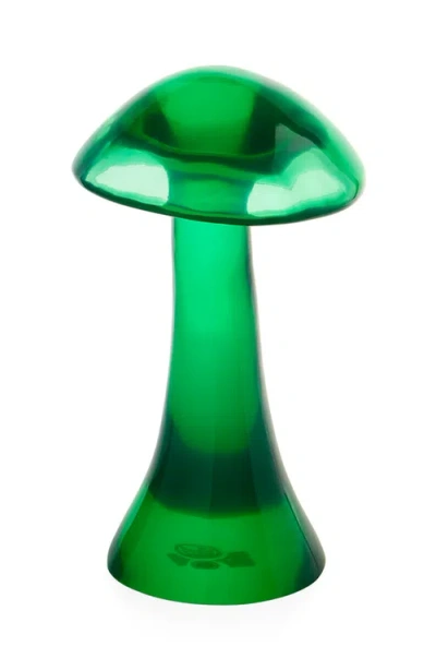Jonathan Adler Acrylic Mushroom Objet Sculpture In Green