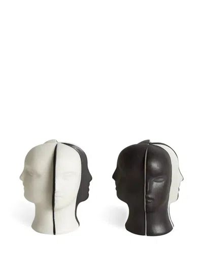 Jonathan Adler Head-shaped Salt And Pepper (set Of Two) In Multi