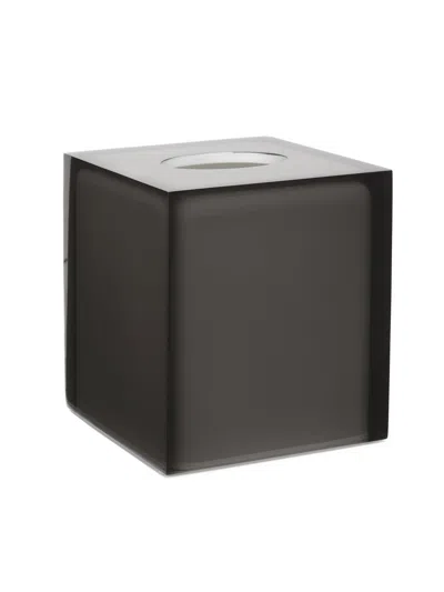 Jonathan Adler Hollywood Acrylic Tissue Box Holder In Black
