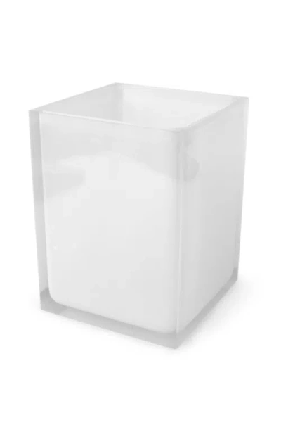 Jonathan Adler Hollywood Wastebasket In White
