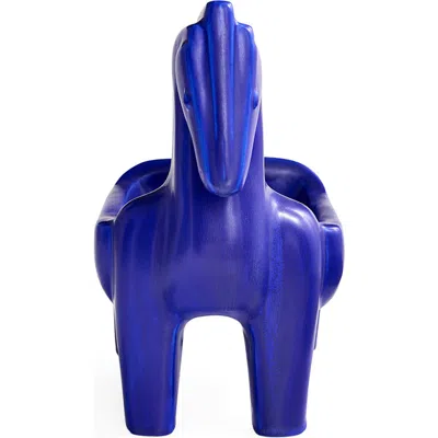 Jonathan Adler Horse Bowl In Blue