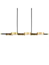 Jonathan Adler Industry Six-light Chandelier In Gold