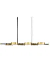 Jonathan Adler Industry Six-light Chandelier In Black
