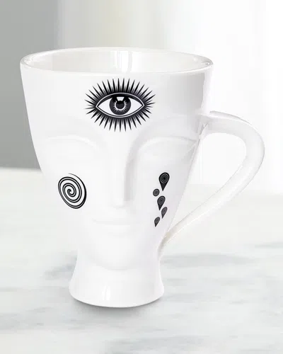 Jonathan Adler Inked Guiliette Mug In White